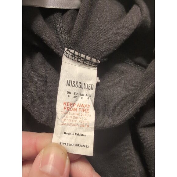 Playboy X Missguided Black Green Spellout Leggings Size 0 Skinny Leg - Picture 5 of 8